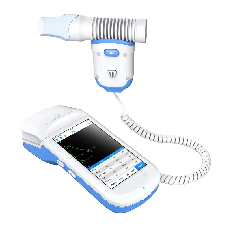 Spirometer Lung Function - Einfach zu bedienendes Spirometer-Lungenfunktionstestgerät, tragbares Spirometrie-Gerät,