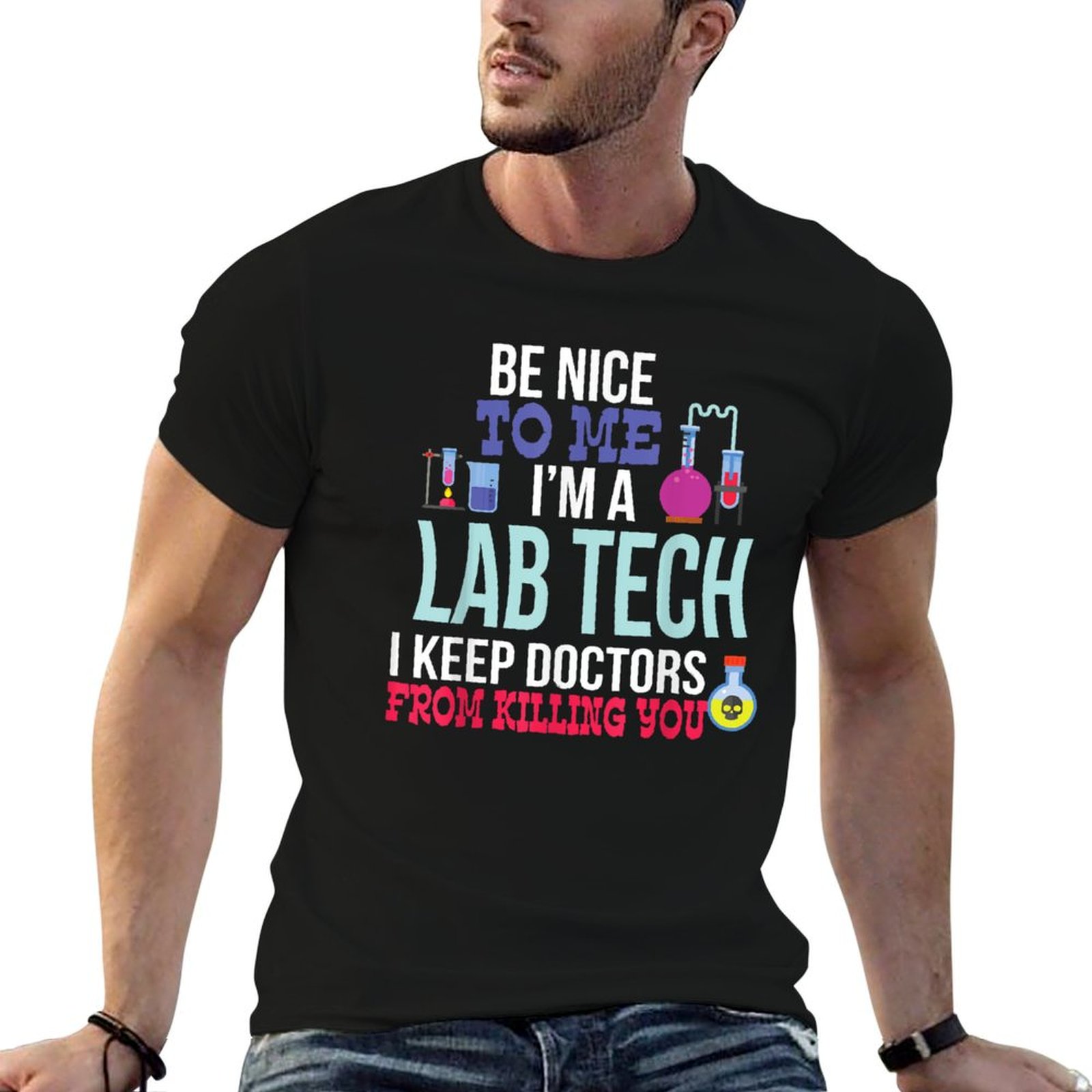 Medical Lab Technician - Lustiges T-Shirt für medizinische Labortechniker, Laborassistenten,