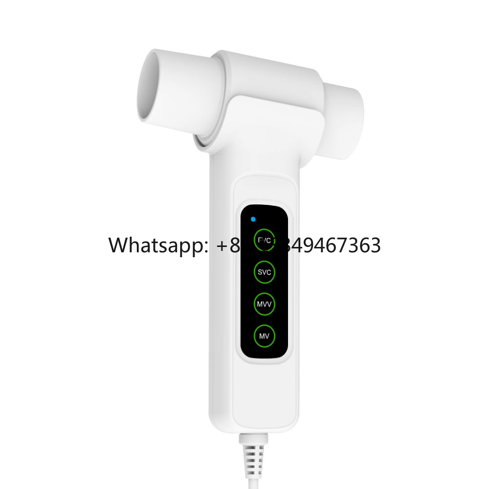 Spirometer Lung Function - Elektronisches Spirometrie-Gerät Handspirometer zur Lungenfunktionsbewertung