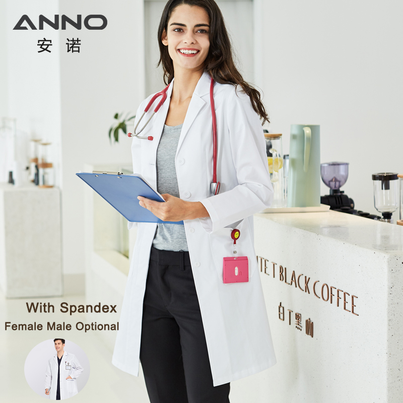 Medical Lab Work - ANNO Langarm Labor Uniformen Mit Spandex