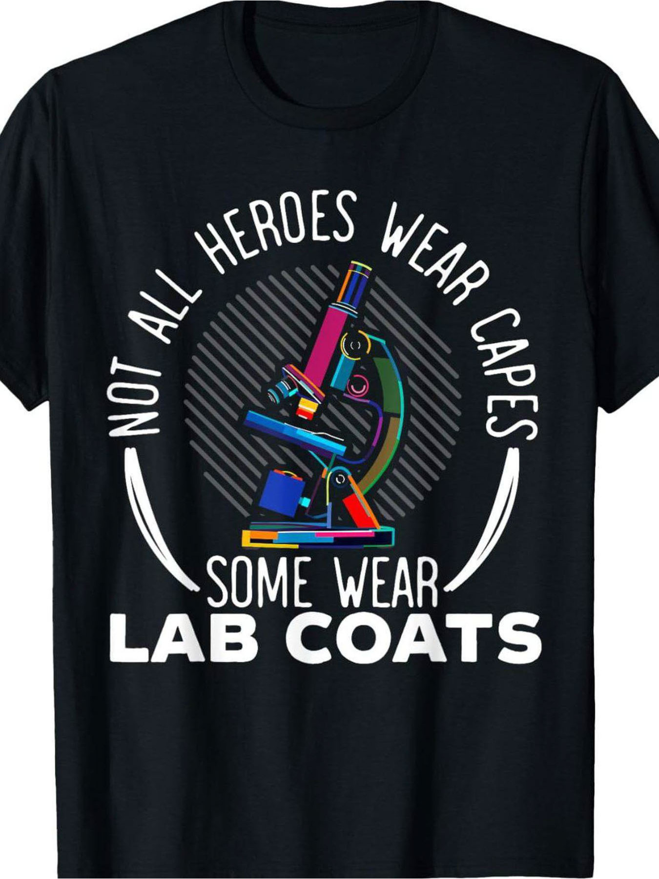 Medical Lab Technician - Schwarzes Herren-T-Shirt mit Rundhalsausschnitt und kurzen