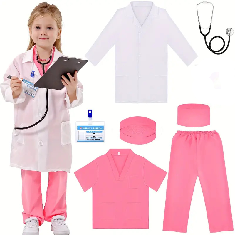 Medical Lab Units - 7PCS Kinder Arzt Krankenschwester Cosplay Outfit