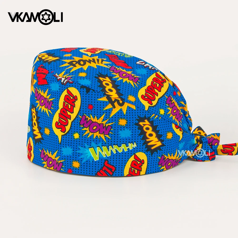 Medical Lab Work - Unisex schweißabsorbierende Haube mit Bindeband für